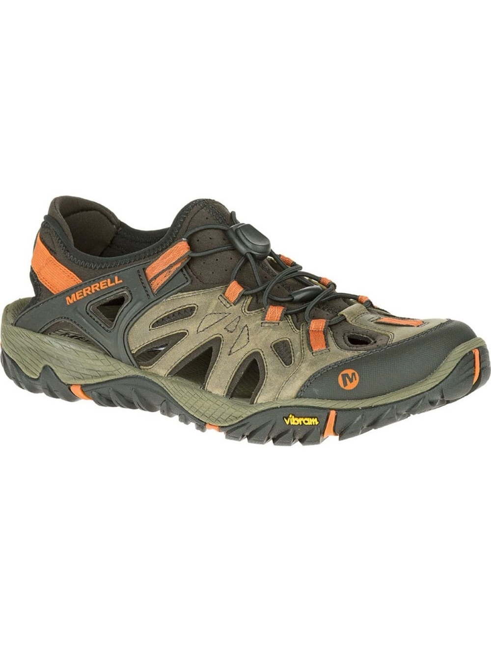 Merrell Mens Sz 13 All Out Blaze Sieve Hiking Shoes Light Brown Black Waterproof